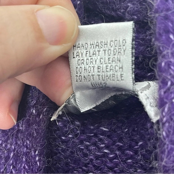 Alberto Makali Sleeveless Sweater Vest Medium - Purple Wool Blend with Waterfall - Picture 5 of 6